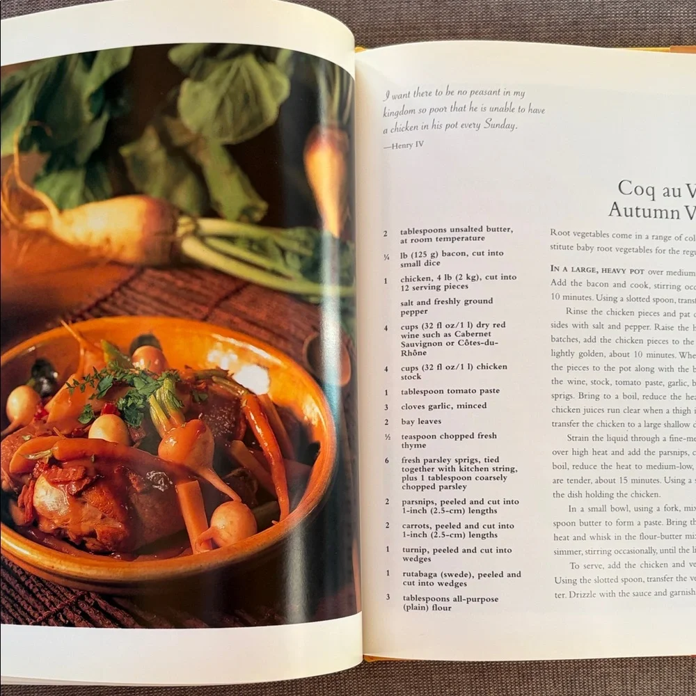 Vintage Williams Sonoma Nature's Bounty AUTUMN Hardcover Cookbook Color Photos
